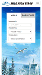 Mobile Screenshot of milehighvisas.com